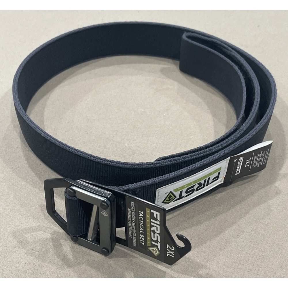 NWT First Tactical‎ Duty Belt 1.75" Black Riveted Buckle Men's 2XL